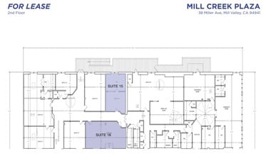 38 Miller Ave, Mill Valley, CA à louer Plan d’étage– Image 1 sur 1