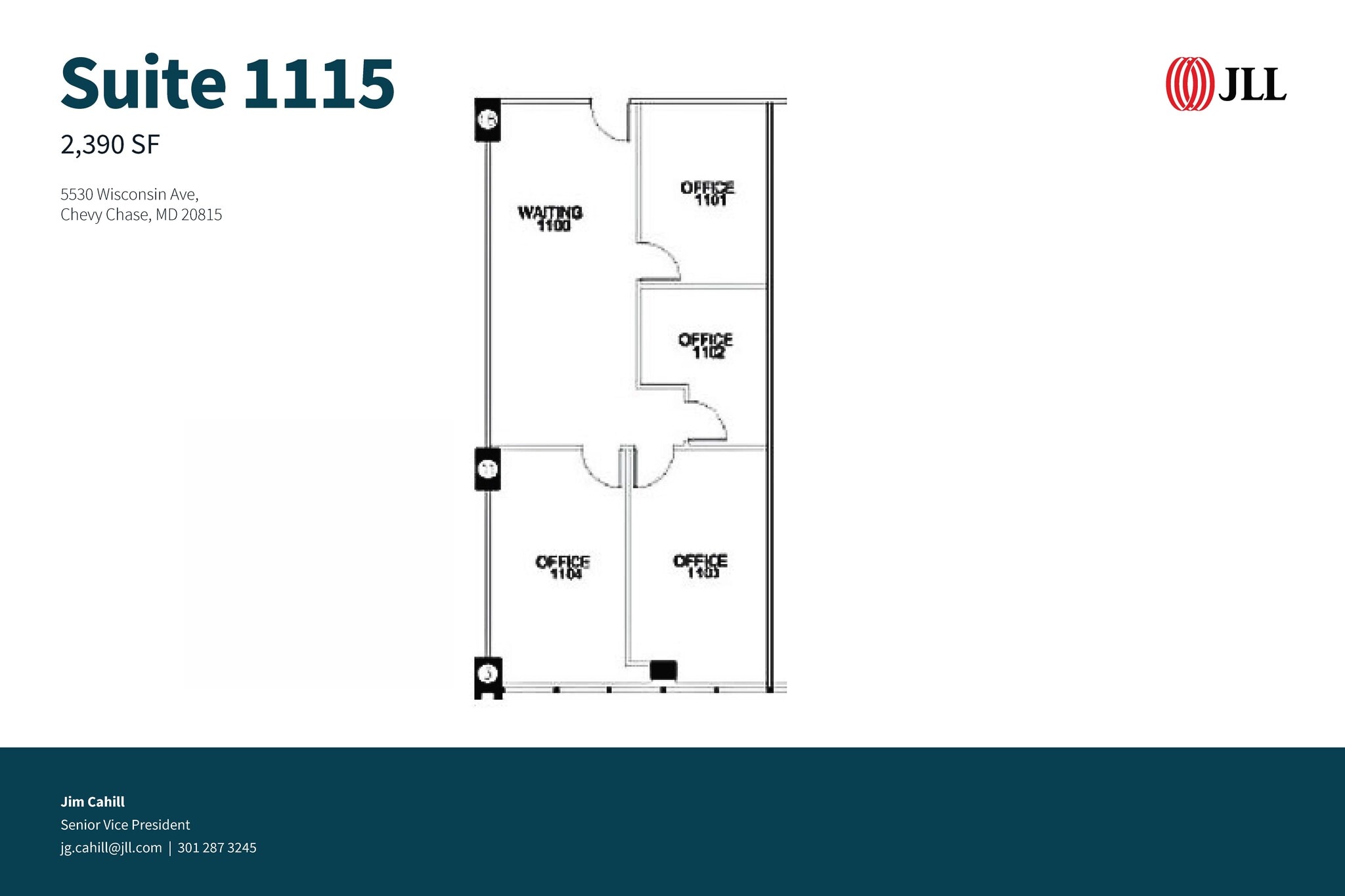 5530 Wisconsin Ave, Chevy Chase, MD à louer Plan d’étage– Image 1 sur 1