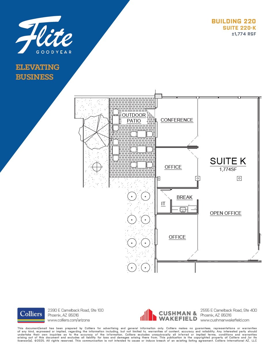 1300 S Litchfield Rd, Goodyear, AZ à louer Plan d’étage– Image 1 sur 1