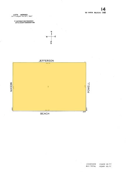 250 Beach St, San Francisco, CA à louer - Plan cadastral – Image 2 sur 7