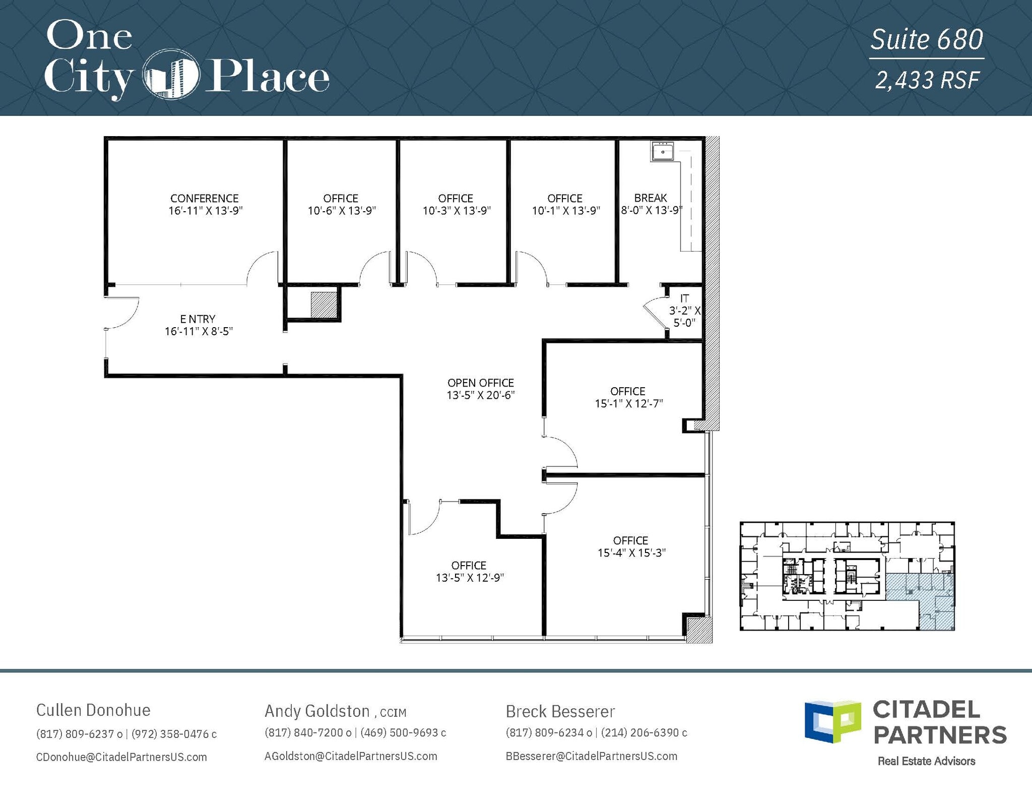 300 Throckmorton St, Fort Worth, TX à louer Plan d’étage– Image 1 sur 1