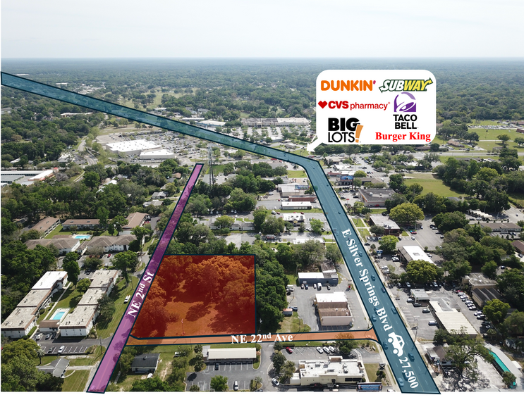 2222 2nd St, Ocala, FL à vendre - Aérien – Image 3 sur 4