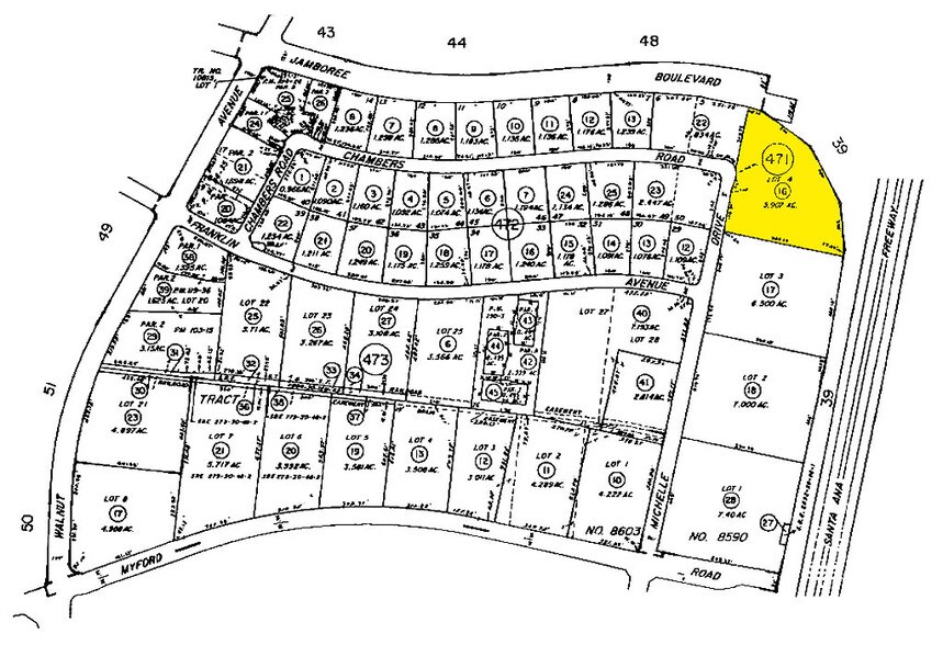 2441 Michelle Dr, Tustin, CA à vendre - Plan cadastral – Image 2 sur 8
