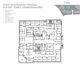 3333 N Torrey Pines Ct, La Jolla, CA à louer Plan d’étage– Image 1 sur 1