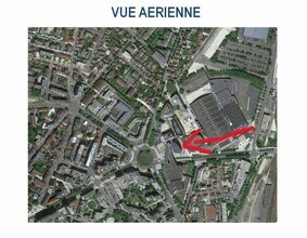 Dijon, CDO - Vue aérienne vue de carte