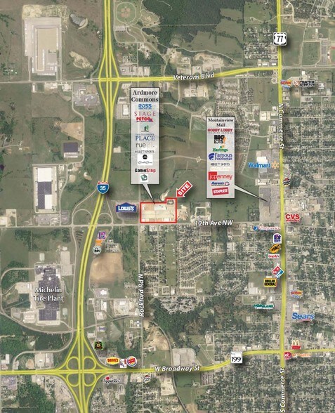2401 12th Ave NW, Ardmore, OK à vendre - Aérien – Image 2 sur 4