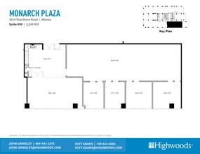 3414 Peachtree Rd NE, Atlanta, GA à louer Plan de site– Image 1 sur 7