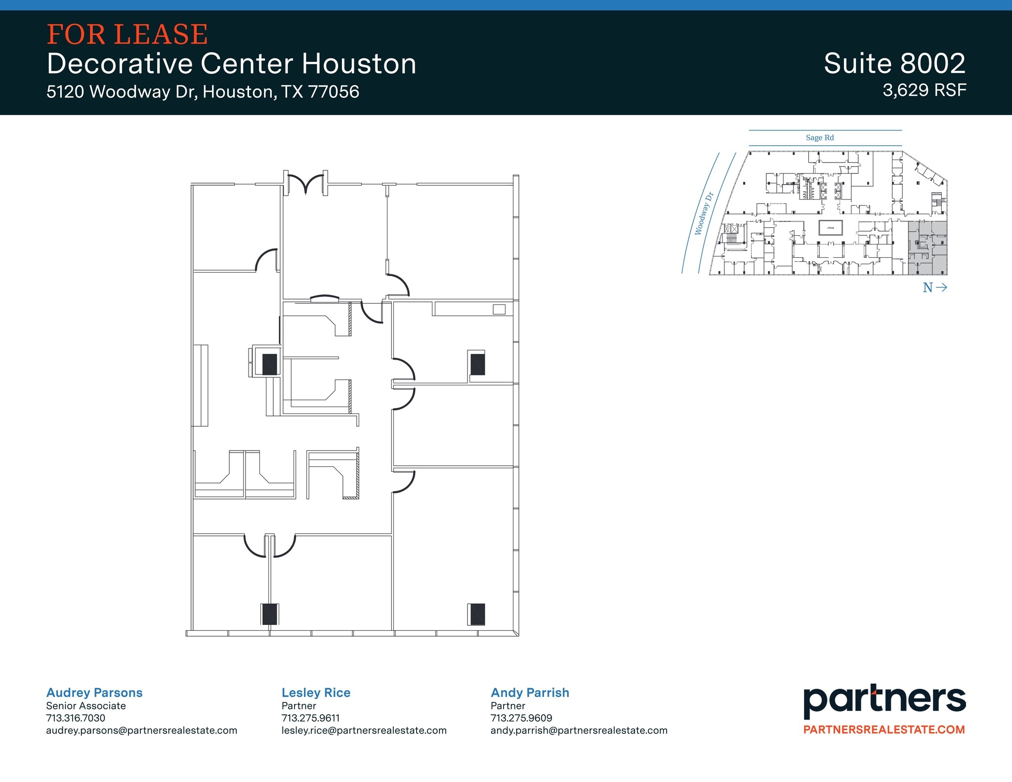 5120 Woodway Dr, Houston, TX à louer Plan de site– Image 1 sur 1