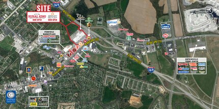 N Fort Campbell Boulevard, Hopkinsville, KY - VUE AÉRIENNE  vue de carte