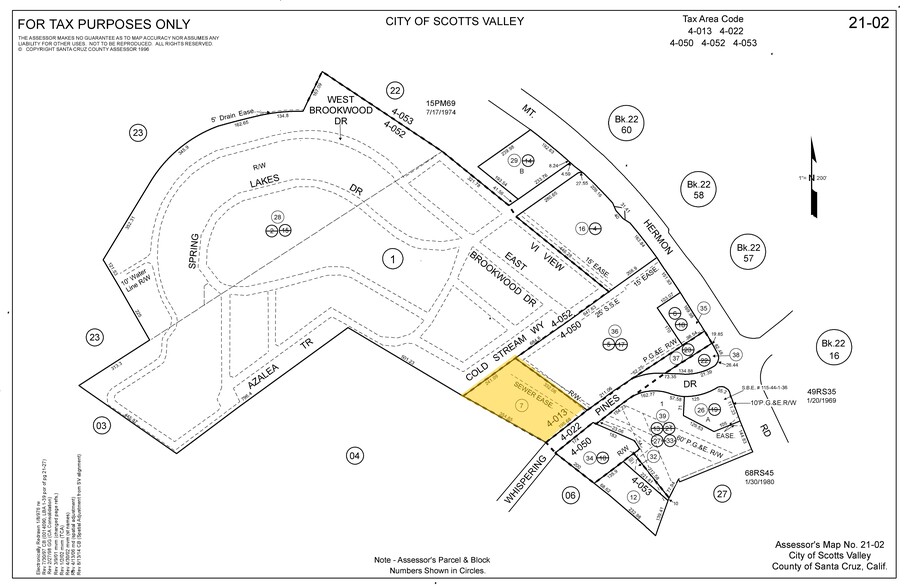 108 Whispering Pines Dr, Scotts Valley, CA à louer - Plan cadastral – Image 3 sur 9