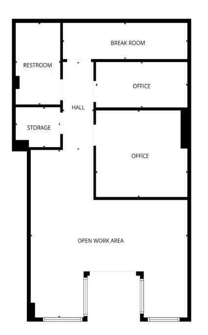 482 Poplar St, Macon-Bibb, GA à louer Plan d’étage– Image 1 sur 1