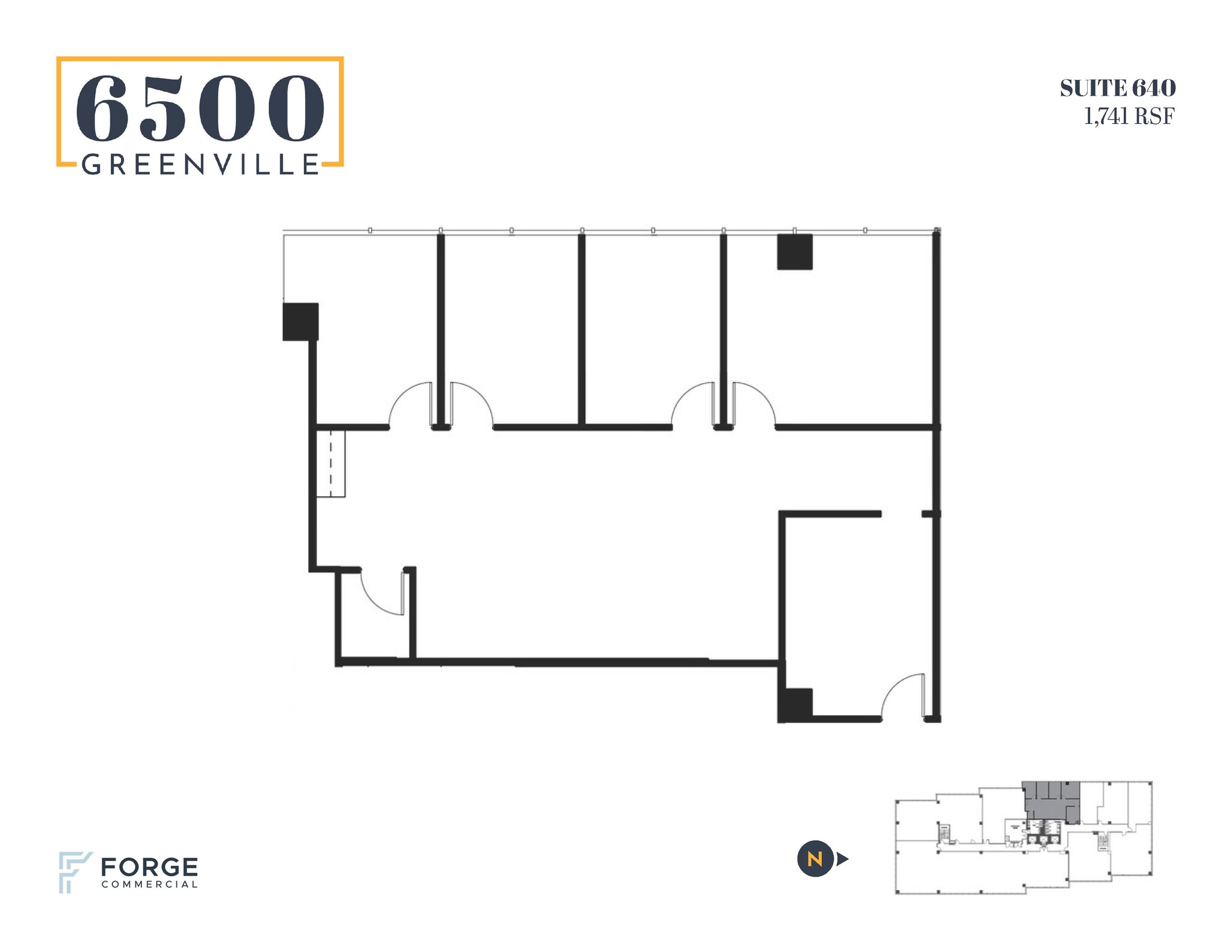 6500 Greenville Ave, Dallas, TX à louer Plan d’étage– Image 1 sur 1