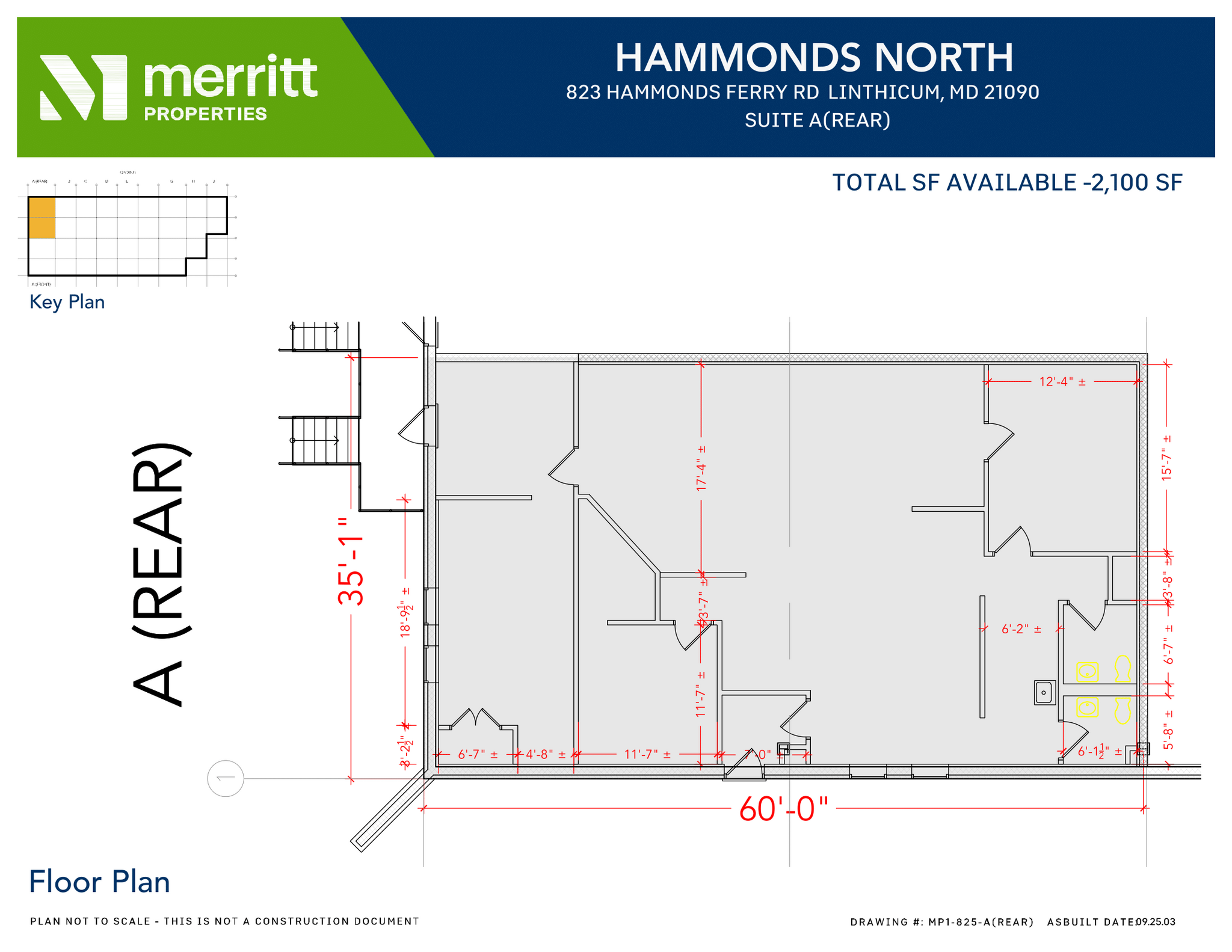 823 Hammonds Ferry Rd, Linthicum, MD à louer Plan d’étage– Image 1 sur 1