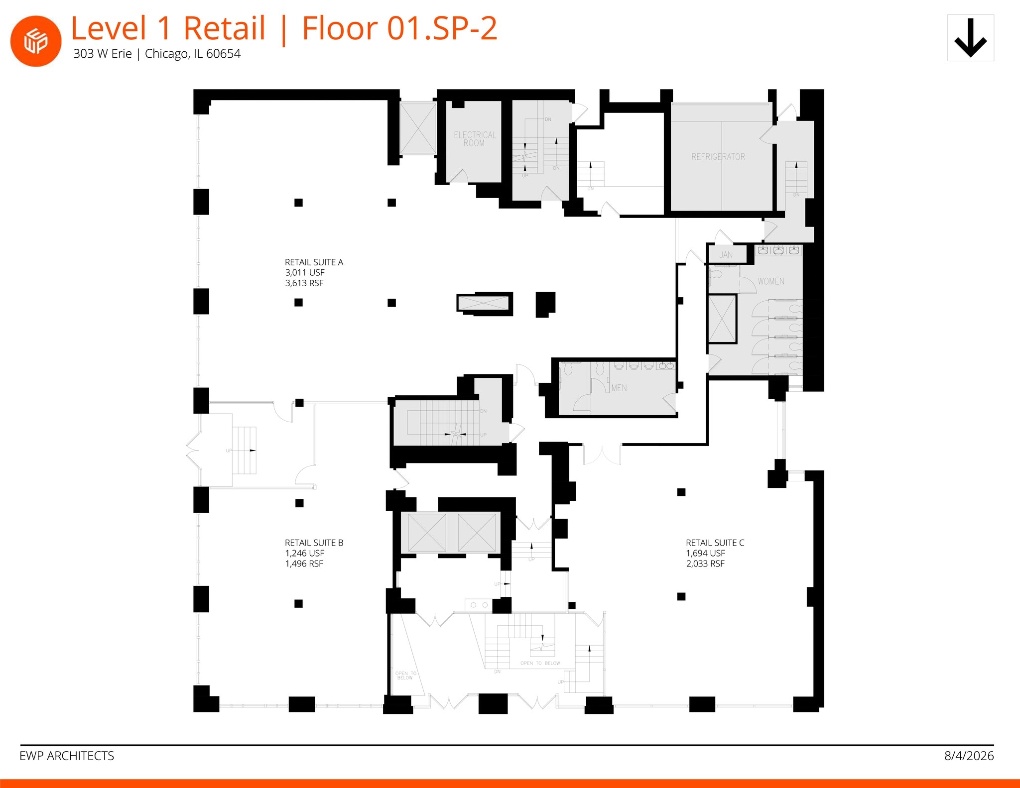 303 W Erie St, Chicago, IL à louer Plan de site– Image 1 sur 5
