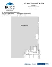 1202 McGaw Ave, Irvine, CA à louer Plan d’étage– Image 1 sur 1