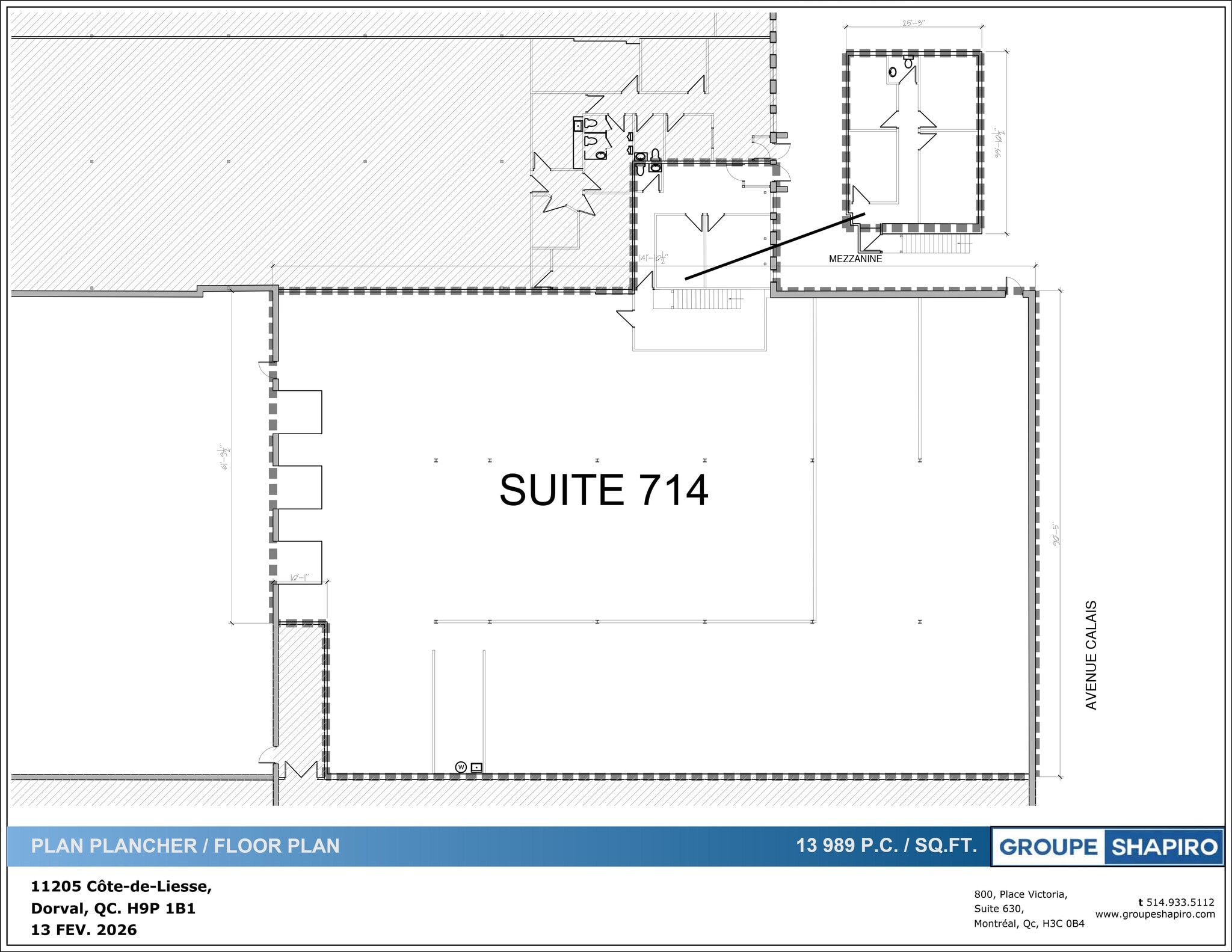 11205 Ch de la Côte-de-Liesse, Dorval, QC à louer Plan de site– Image 1 sur 1