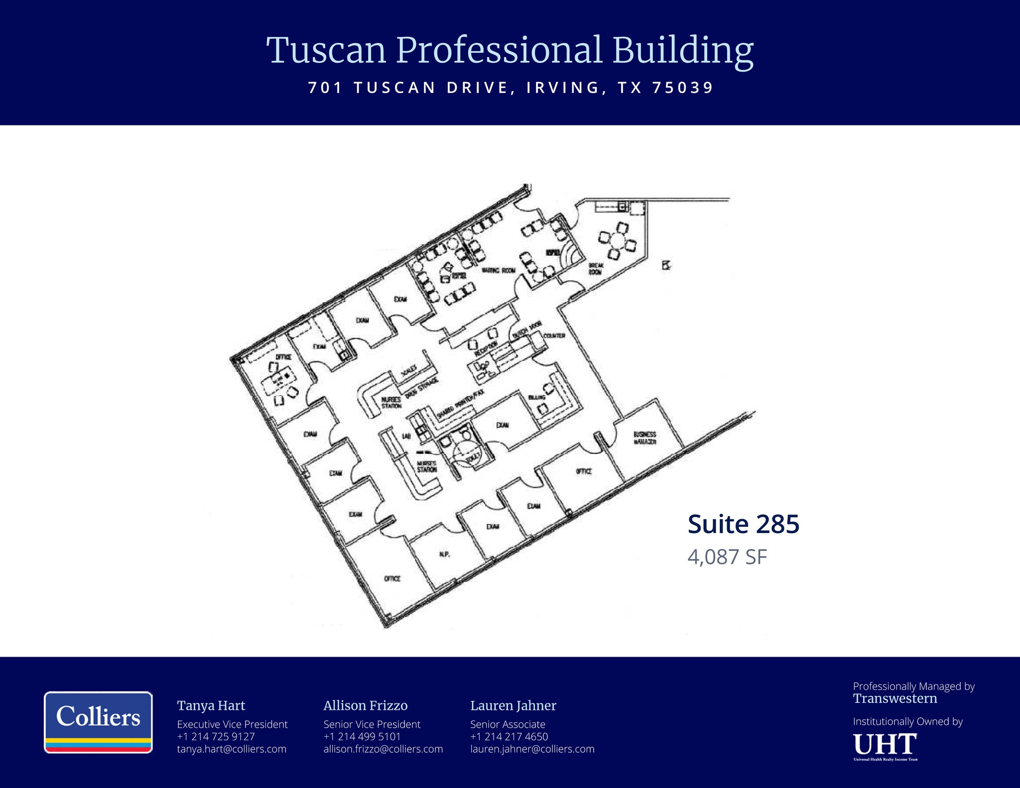 701 Tuscan Dr, Irving, TX à louer Plan d’étage– Image 1 sur 1