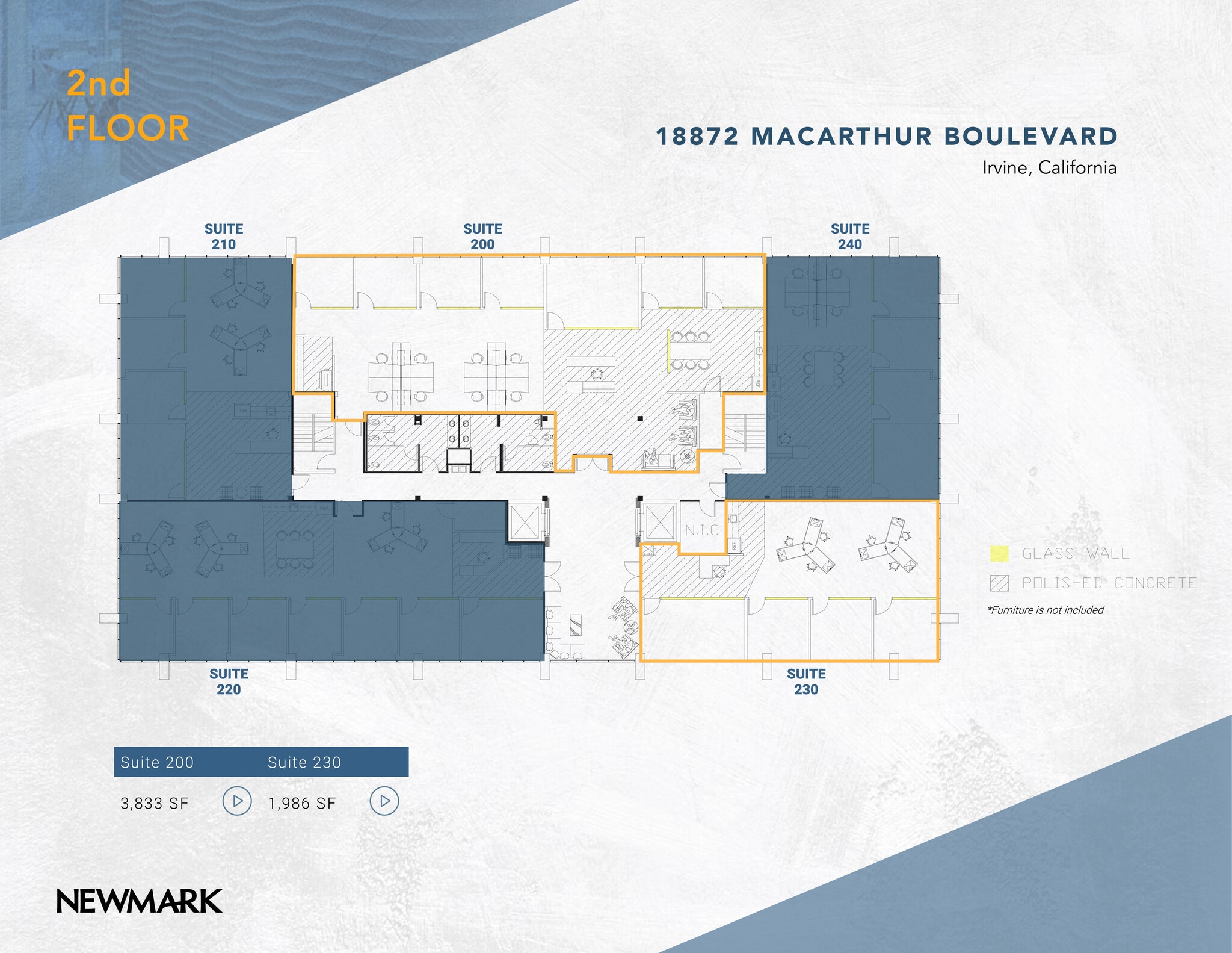 18952 MacArthur Blvd, Irvine, CA à louer Plan d’étage– Image 1 sur 1