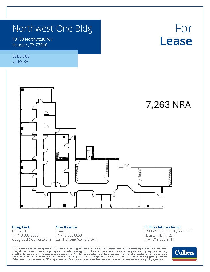 13100 Northwest Fwy, Houston, TX à louer Plan d’étage– Image 1 sur 1