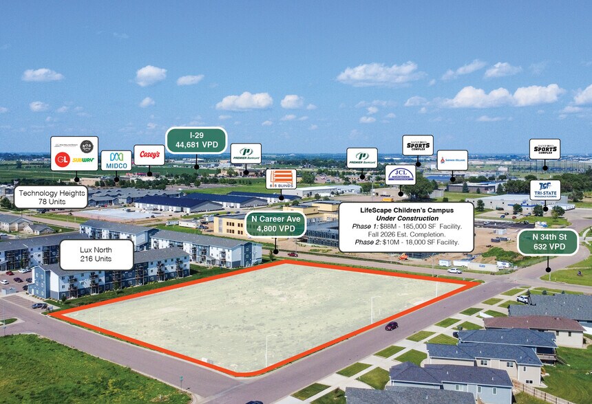 3301 N Career Ave, Sioux Falls, SD à vendre - Photo de l’immeuble – Image 2 sur 3