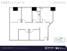 1301 Fannin St, Houston, TX à louer Plan d’étage– Image 1 sur 1