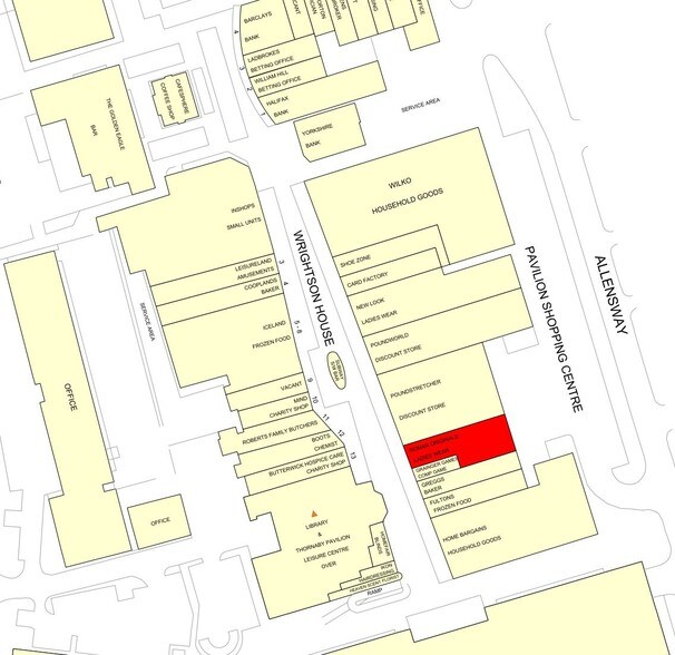 1-12 Pavilion Shopping Centre, Thornaby à louer - Plan cadastral – Image 3 sur 10