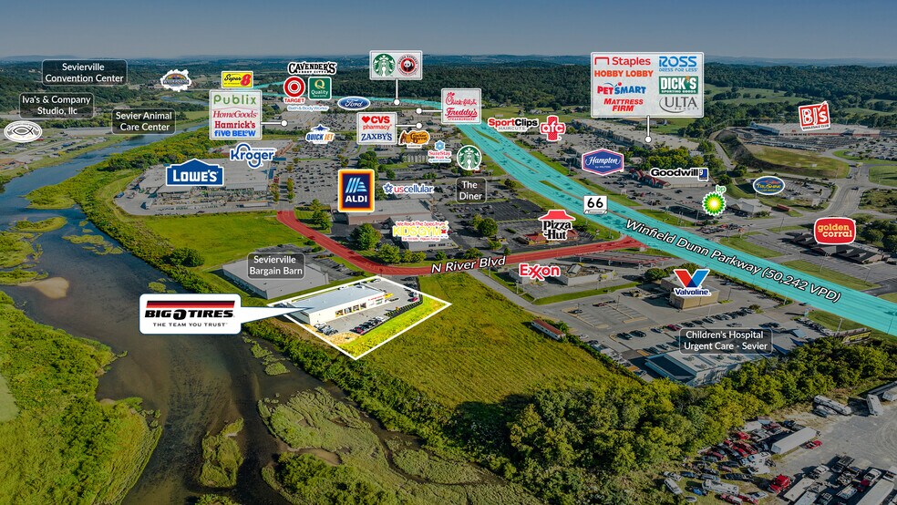 121 N River Blvd, Sevierville, TN à vendre - Photo de l’immeuble – Image 3 sur 5