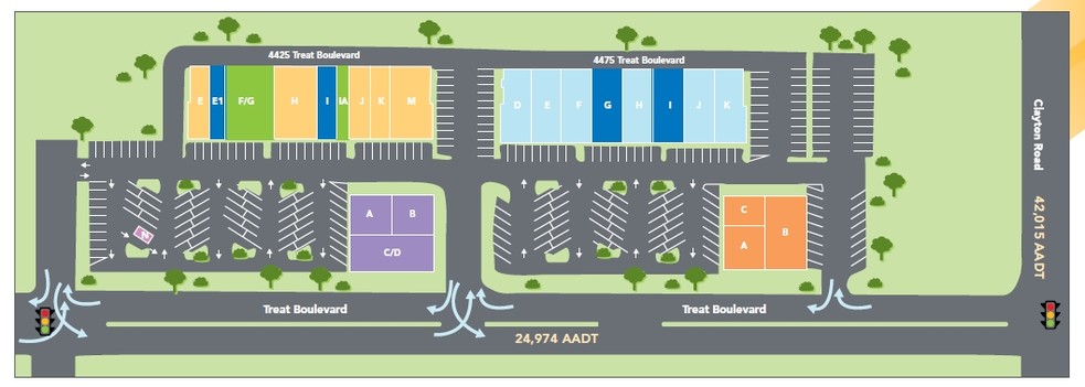 4425-4475 Treat Blvd, Concord, CA à louer - Plan de site – Image 1 sur 6