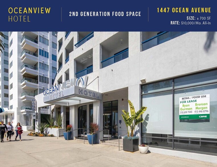 1447 Ocean Ave, Santa Monica, CA à louer - Photo de l’immeuble – Image 2 sur 11