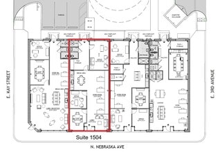 1502 N Nebraska Ave, Tampa, FL à louer Plan d’étage– Image 1 sur 5