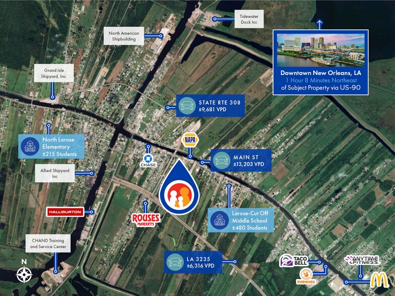 13210 West Main Street, Larose, LA à vendre - Photo de l’immeuble – Image 3 sur 3