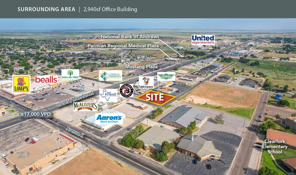 103 NE Avenue L, Andrews, TX à vendre - Aérien – Image 3 sur 12