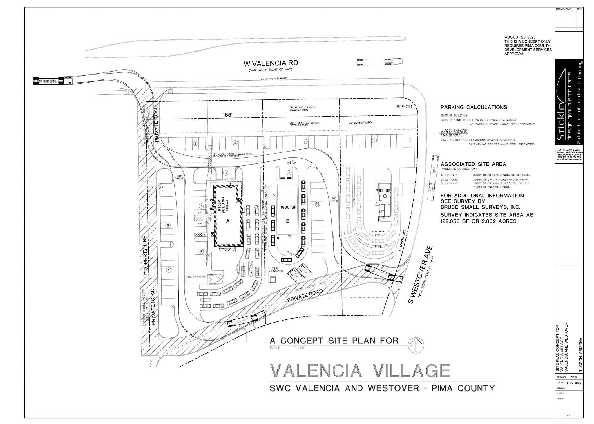 6500 S Westover Ave, Tucson, AZ à louer Plan de site– Image 1 sur 7