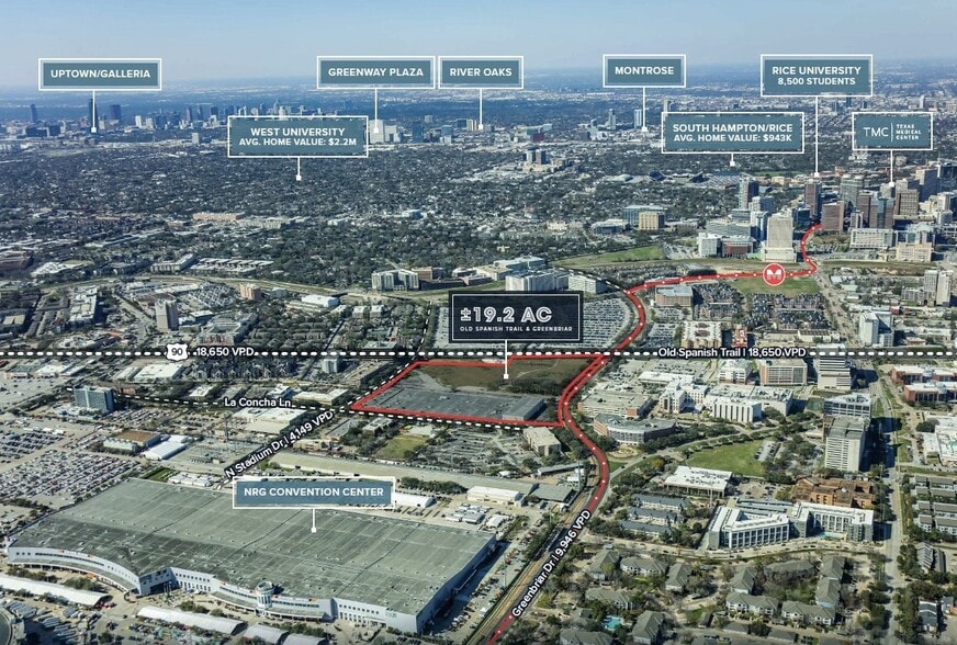 1500 Old Spanish Trl, Houston, TX à vendre - Aérien – Image 2 sur 5