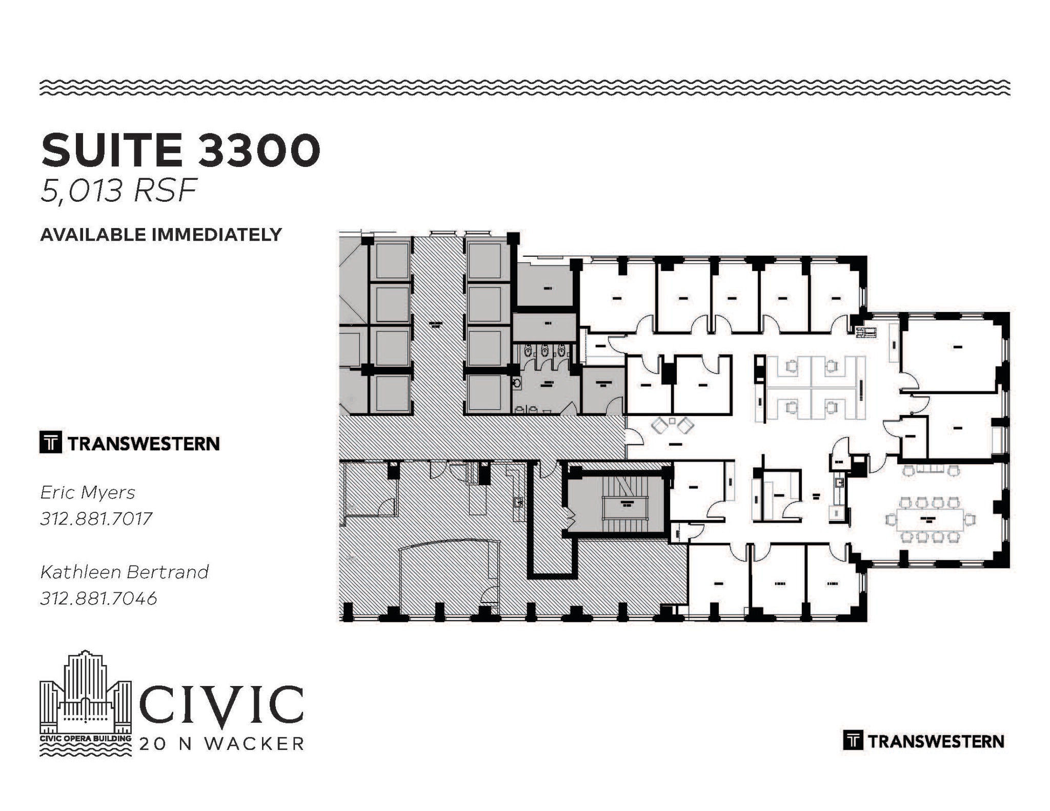 20 N Wacker Dr, Chicago, IL à louer Plan d’étage– Image 1 sur 1