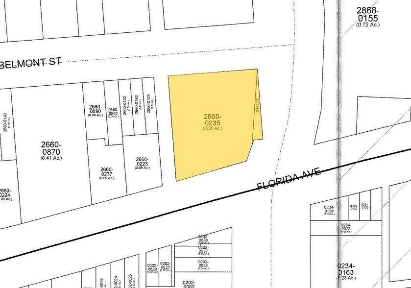 2300 14th St NW, Washington, DC à louer - Plan cadastral – Image 3 sur 5