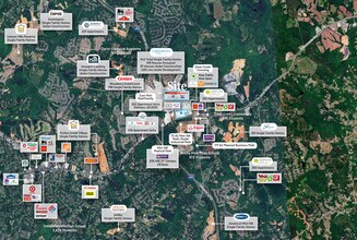 12709 Albemarle Rd, Charlotte, NC - Vue aérienne  vue de carte