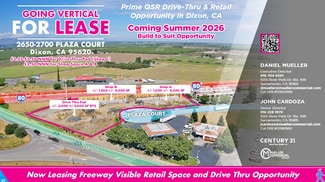 Plus de détails pour 2650-2700 Plaza Court, Dixon, CA - Local commercial à louer