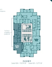 951 E Byrd St, Richmond, VA à louer Plan d’étage– Image 1 sur 1