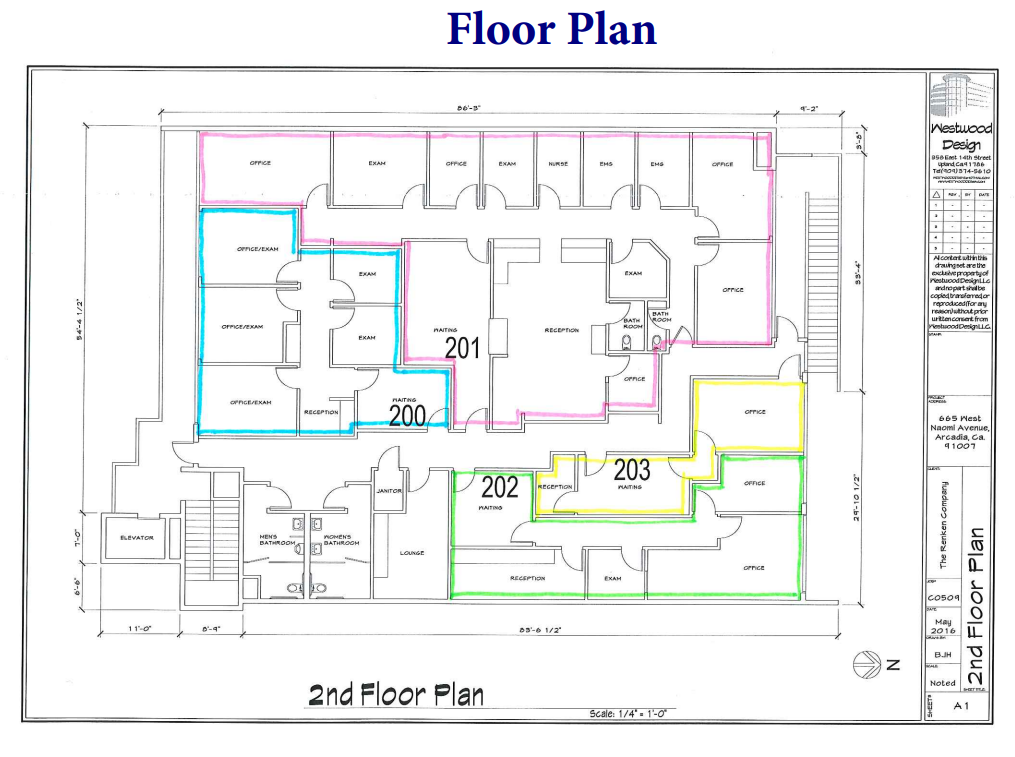 665 W Naomi Ave, Arcadia, CA à louer Plan d’étage– Image 1 sur 1