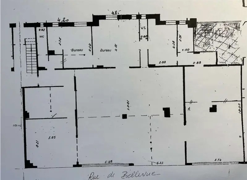 Local commercial dans Boulogne-Billancourt à louer - Plan d’étage – Image 2 sur 8