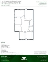 601 N Parkcenter Dr, Santa Ana, CA à louer Plan d’étage– Image 1 sur 1