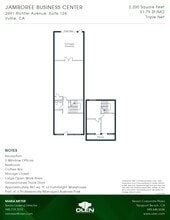 2691 Richter Ave, Irvine, CA à louer Plan d’étage– Image 1 sur 1