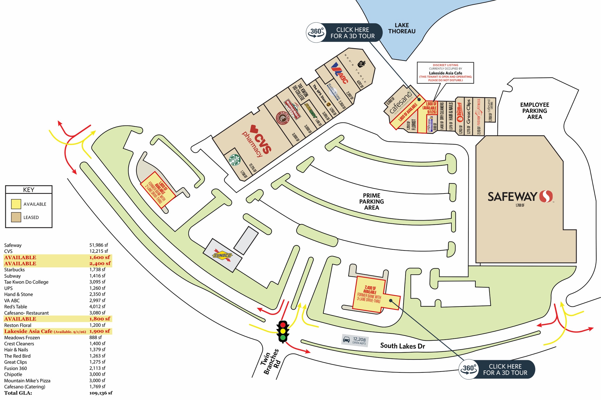 11130-11180 South Lakes Dr, Reston, VA à louer Plan de site– Image 1 sur 1