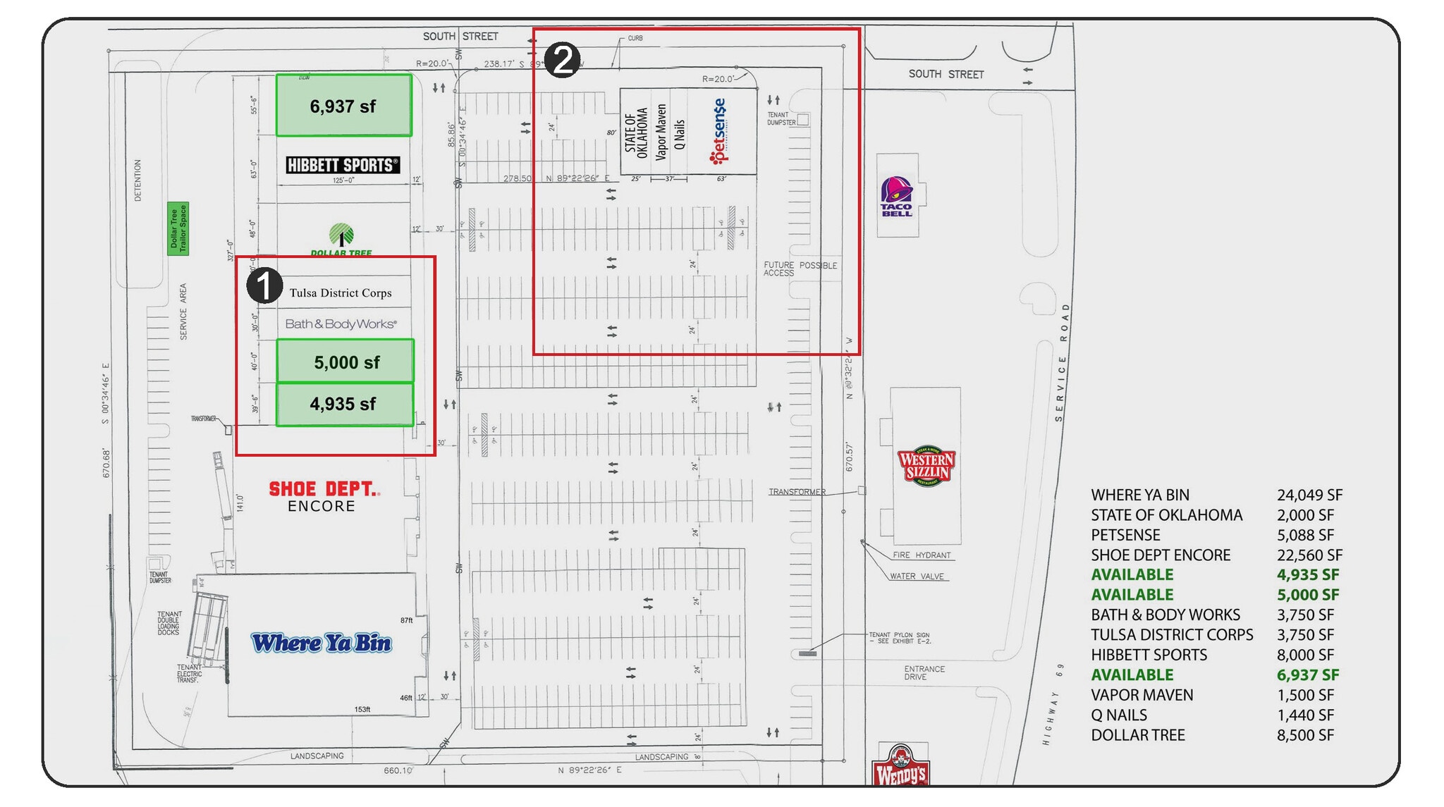 520 George Nigh Hwy, Mcalester, OK à louer Plan de site– Image 1 sur 1
