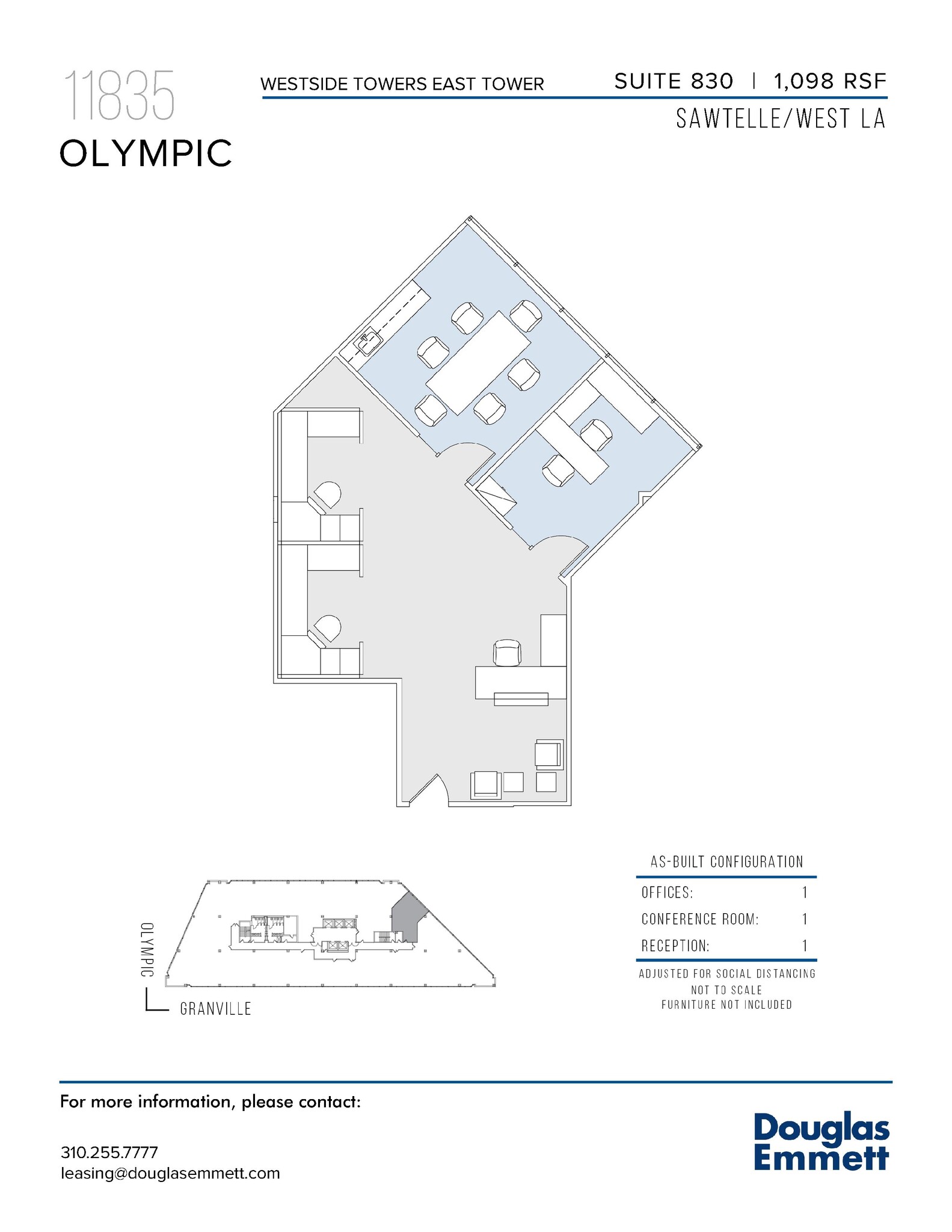 11845 W Olympic Blvd, Los Angeles, CA à louer Plan d’étage– Image 1 sur 1
