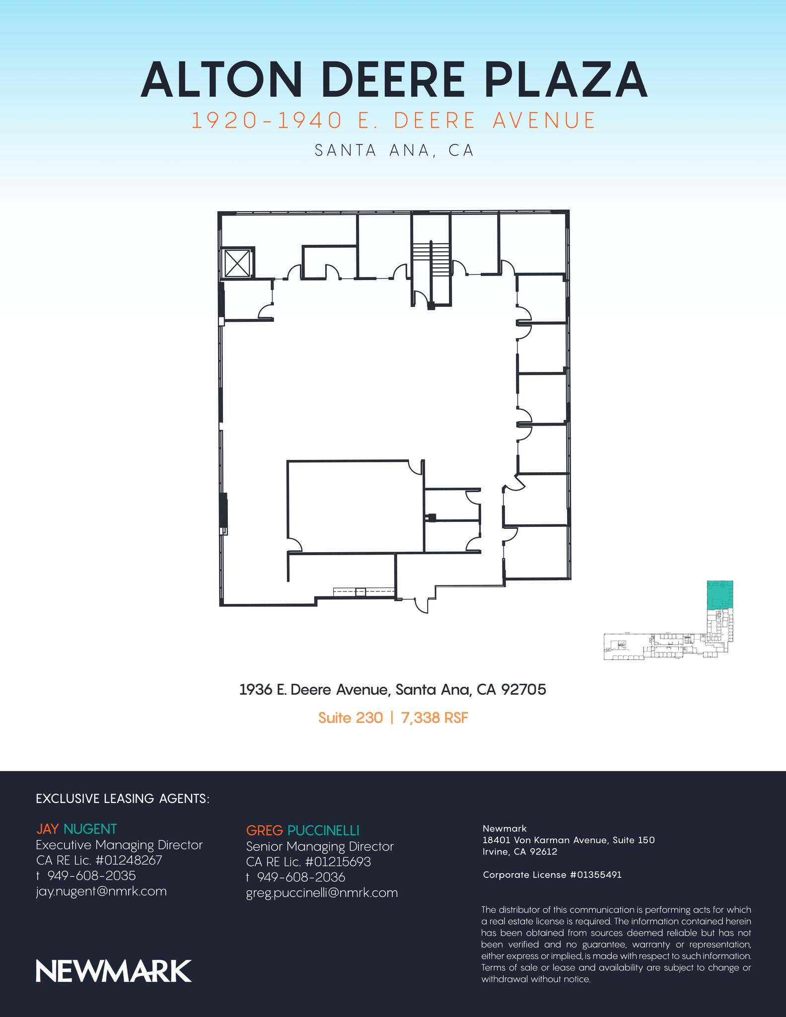 1932 E Deere Ave, Santa Ana, CA à louer Plan de site– Image 1 sur 3