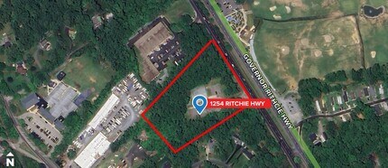 1254 Ritchie Hwy, Arnold, MD - Vue aérienne vue de carte