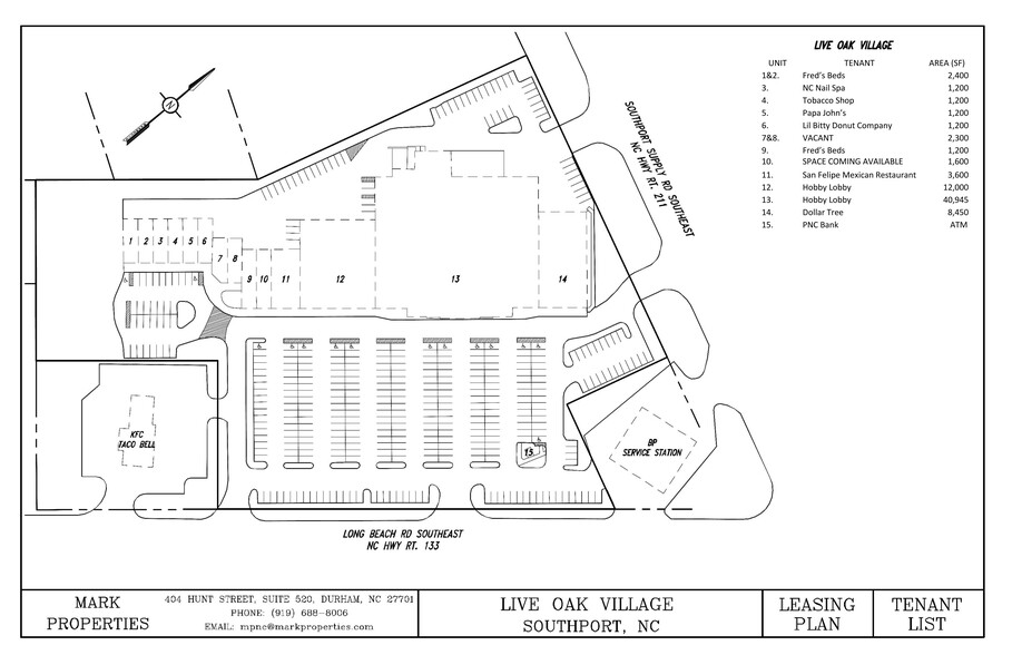 4961 Long Beach Rd SE, Southport, NC à louer - Plan de site – Image 1 sur 2