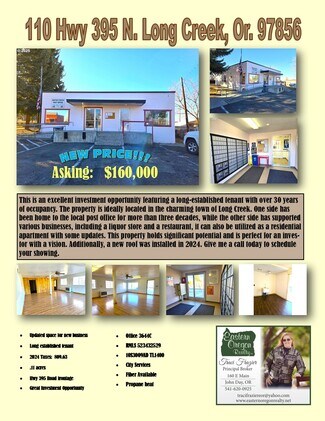 Plus de détails pour 110 US-395 Hwy, Long Creek, OR - Bureau à vendre